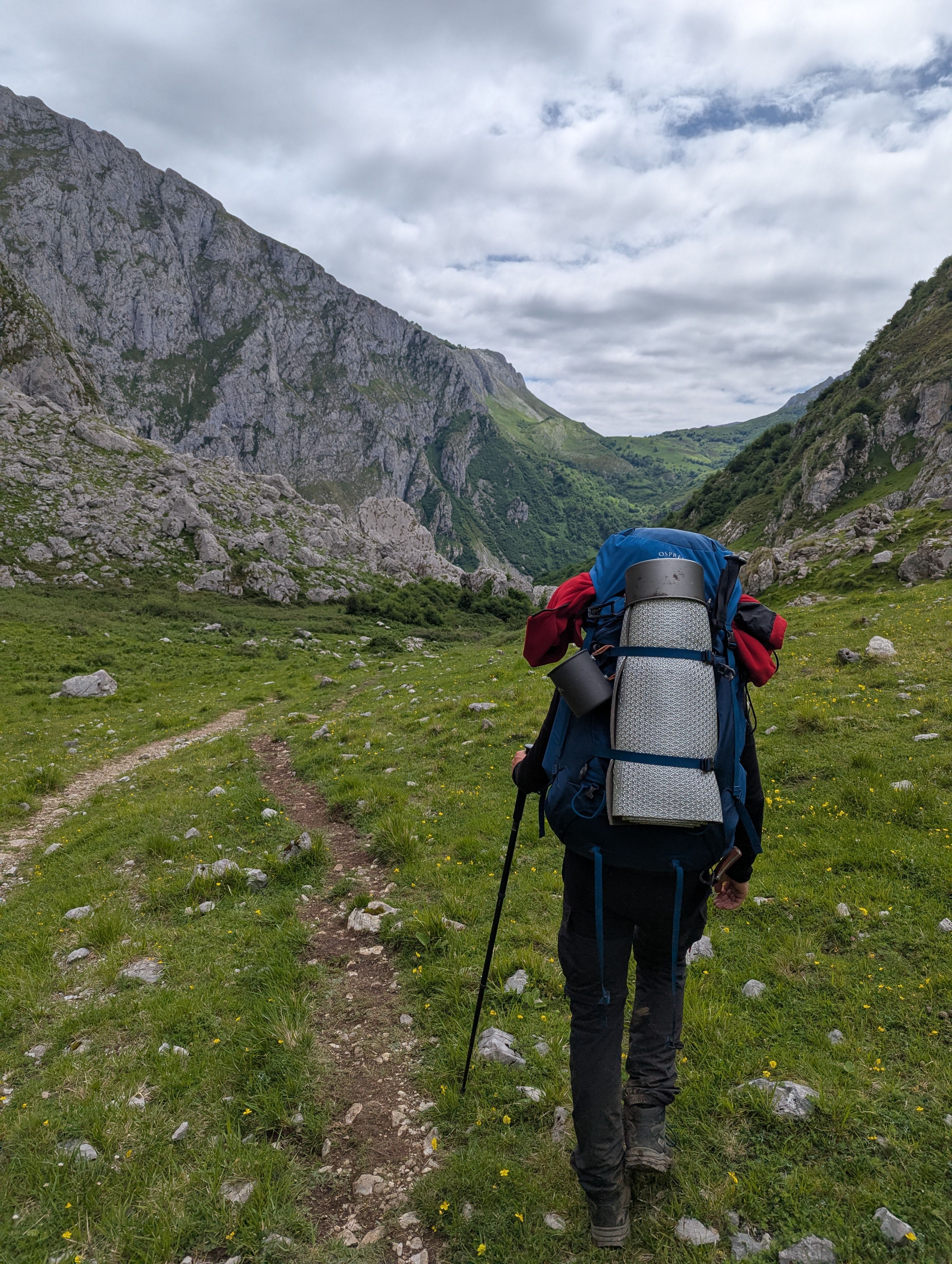The last walk down the mountain