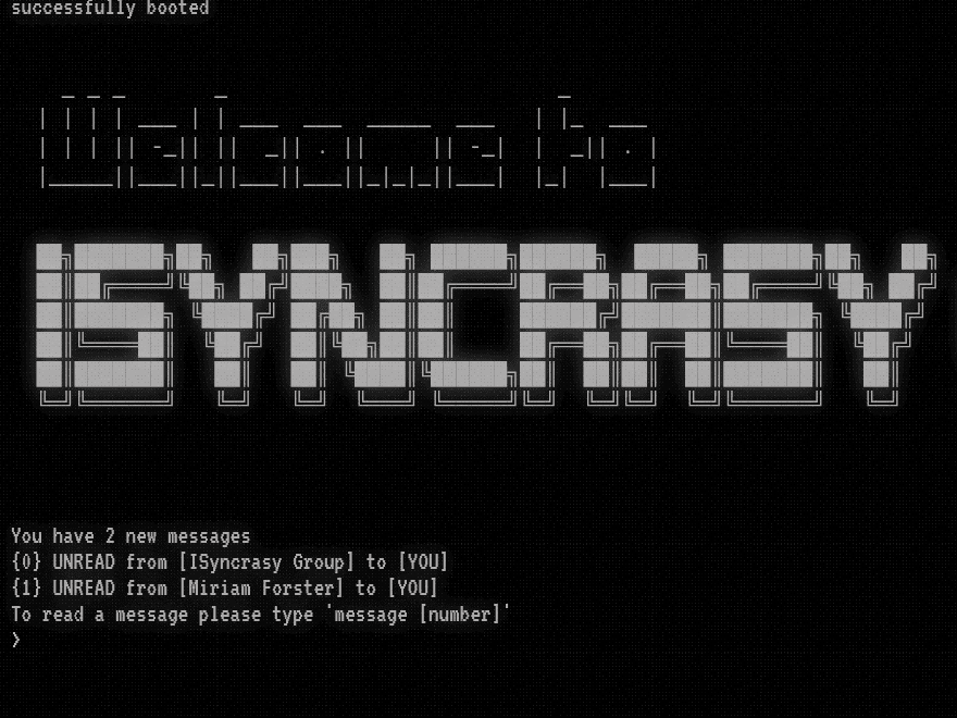ASCII Logo nach dem Boot