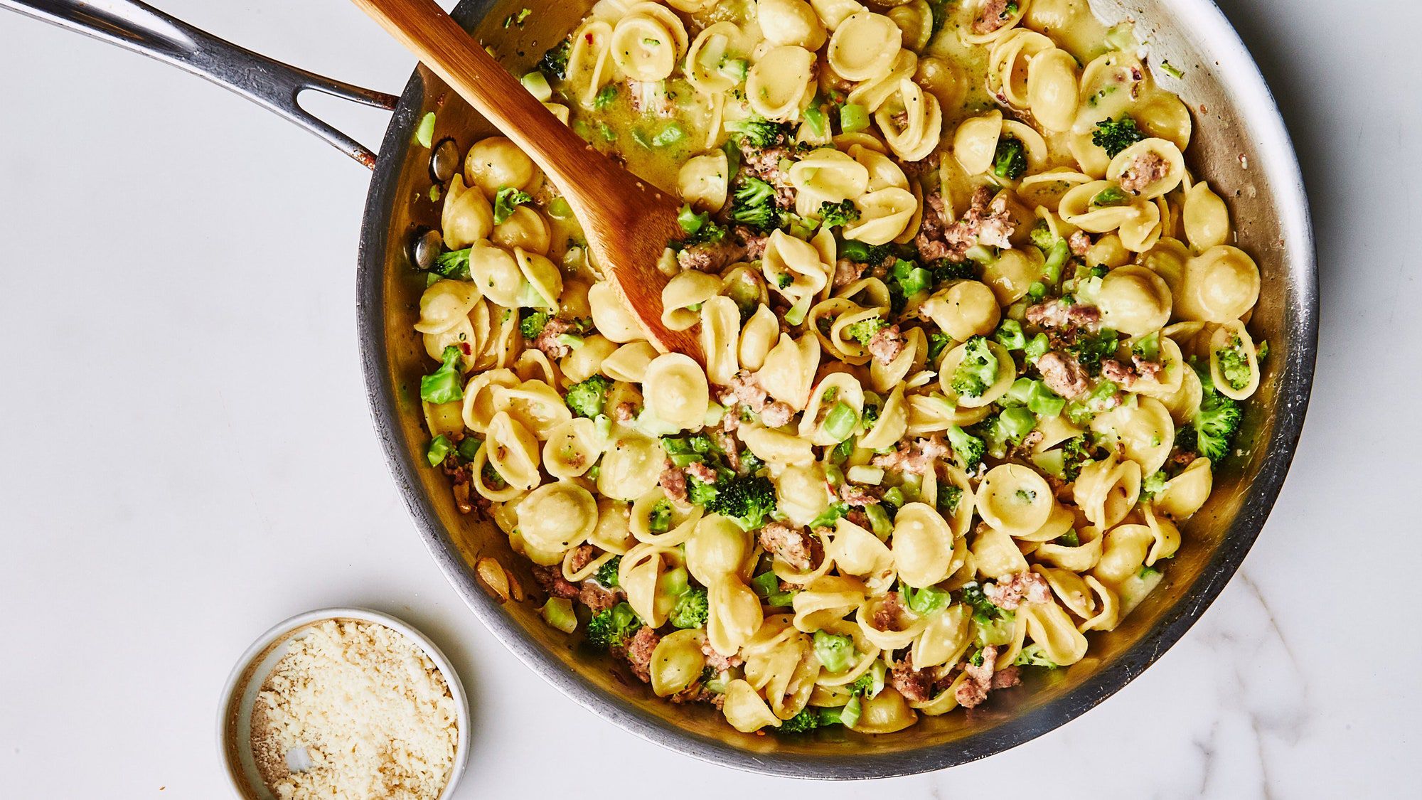 cover for Broccoli Bolognese with Orecchiette