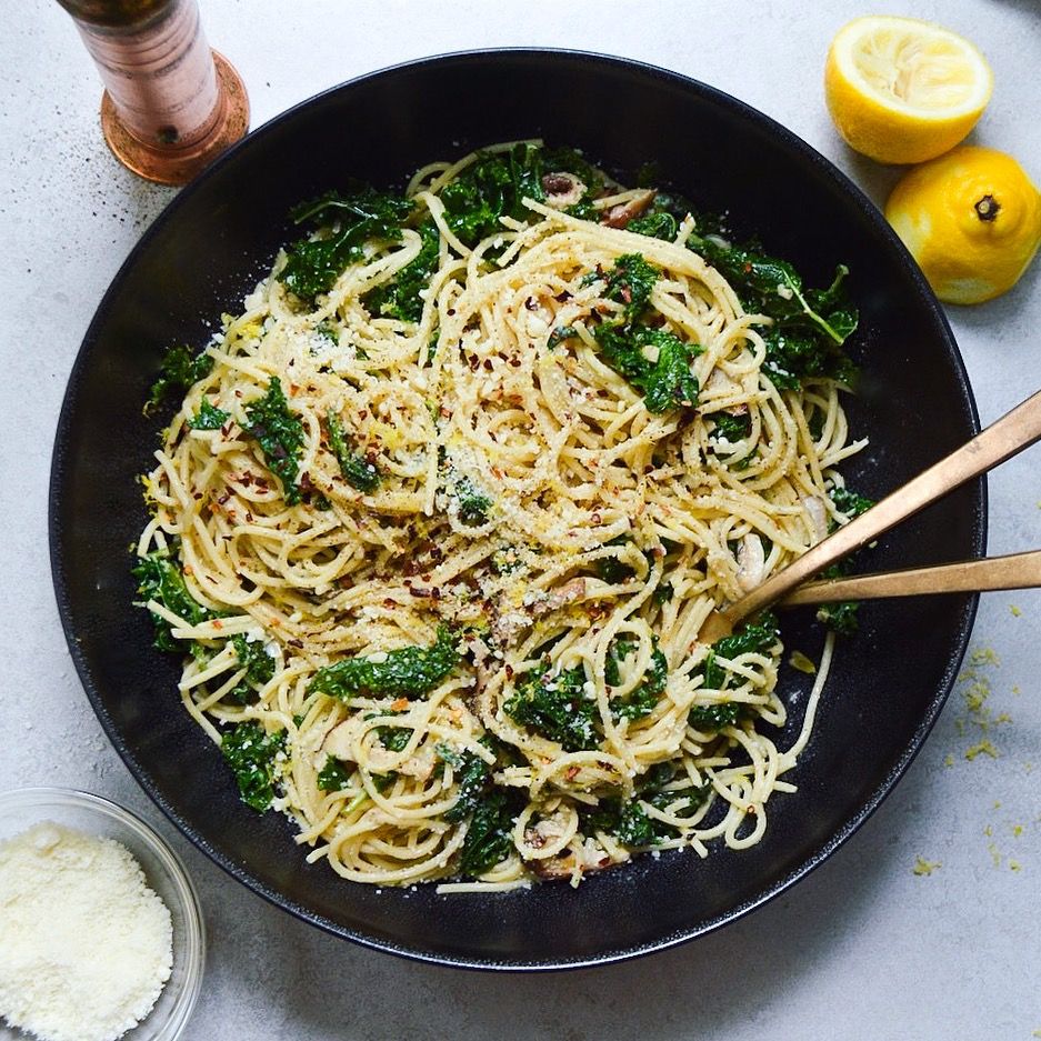 cover for Lemony Arugula Spaghetti Cacio E Pepe